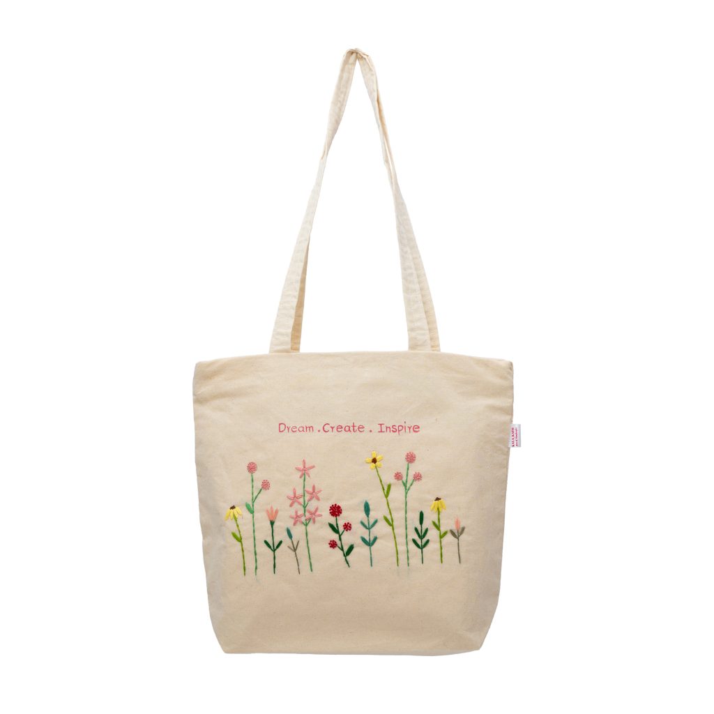 floral Embroidery bag by kala kath