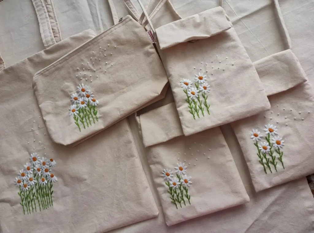 floral Embroidery bags